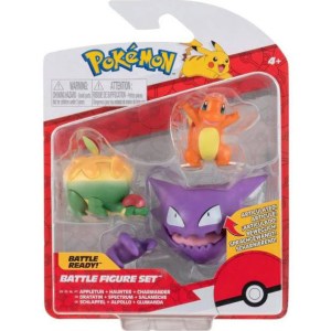 Pokemon Battle Figure Set Appletun + Haunter + Charmander box